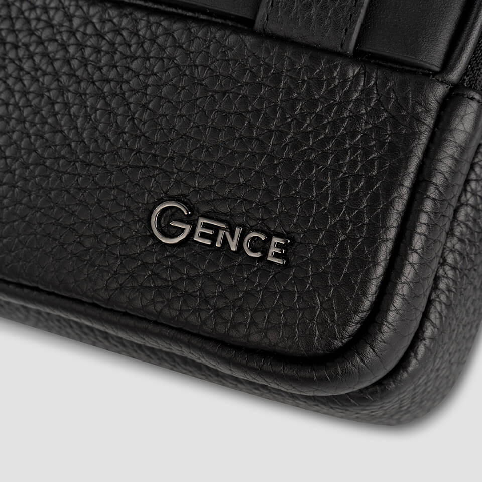 Clutch cầm tay đeo chéo da bò Togo cao cấp RB08 khóa vân tay &amp; khóa số