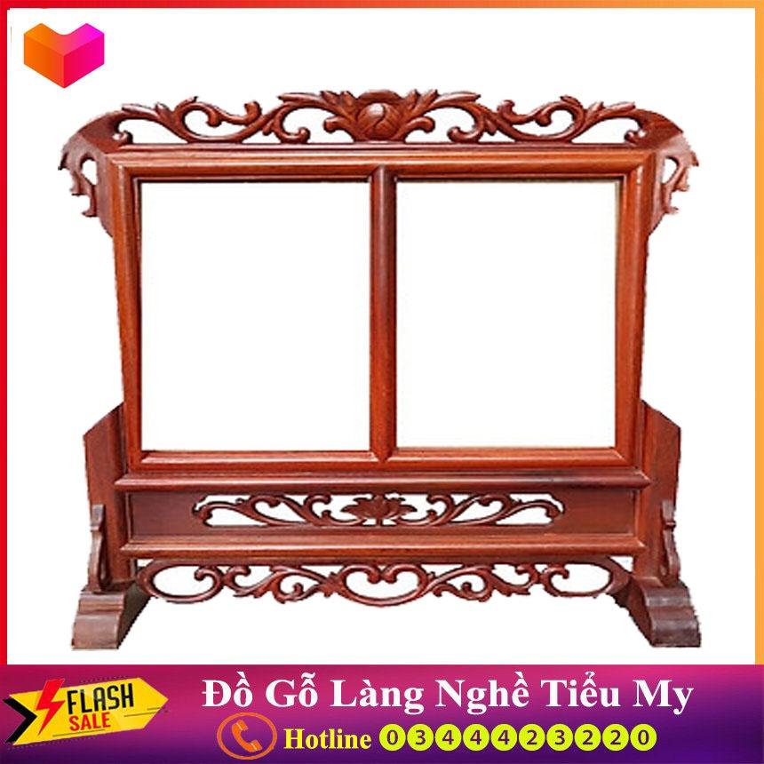 Khung ảnh thờ đôi gỗ hương kích thước cỡ ảnh 20 x 30cm - KT cỡ ảnh 2030