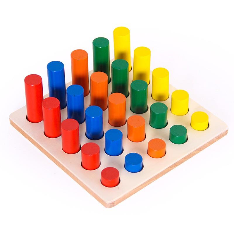 Đồ Chơi Gỗ,Bộ Giáo Cụ Montessori 8 Bài Tập Kỹ Năng Cho Bé