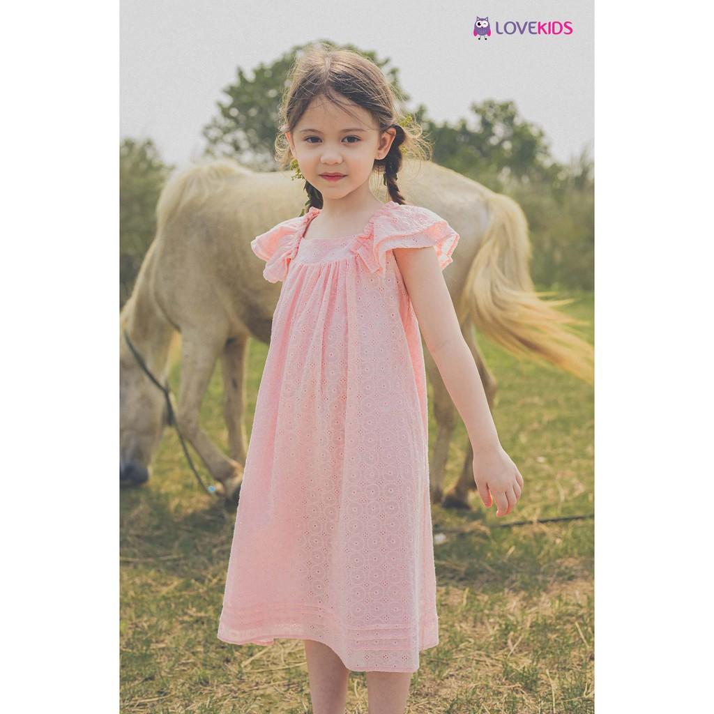 Váy thêu tay bèo bé gái LKG21DR01101 - Lovekids