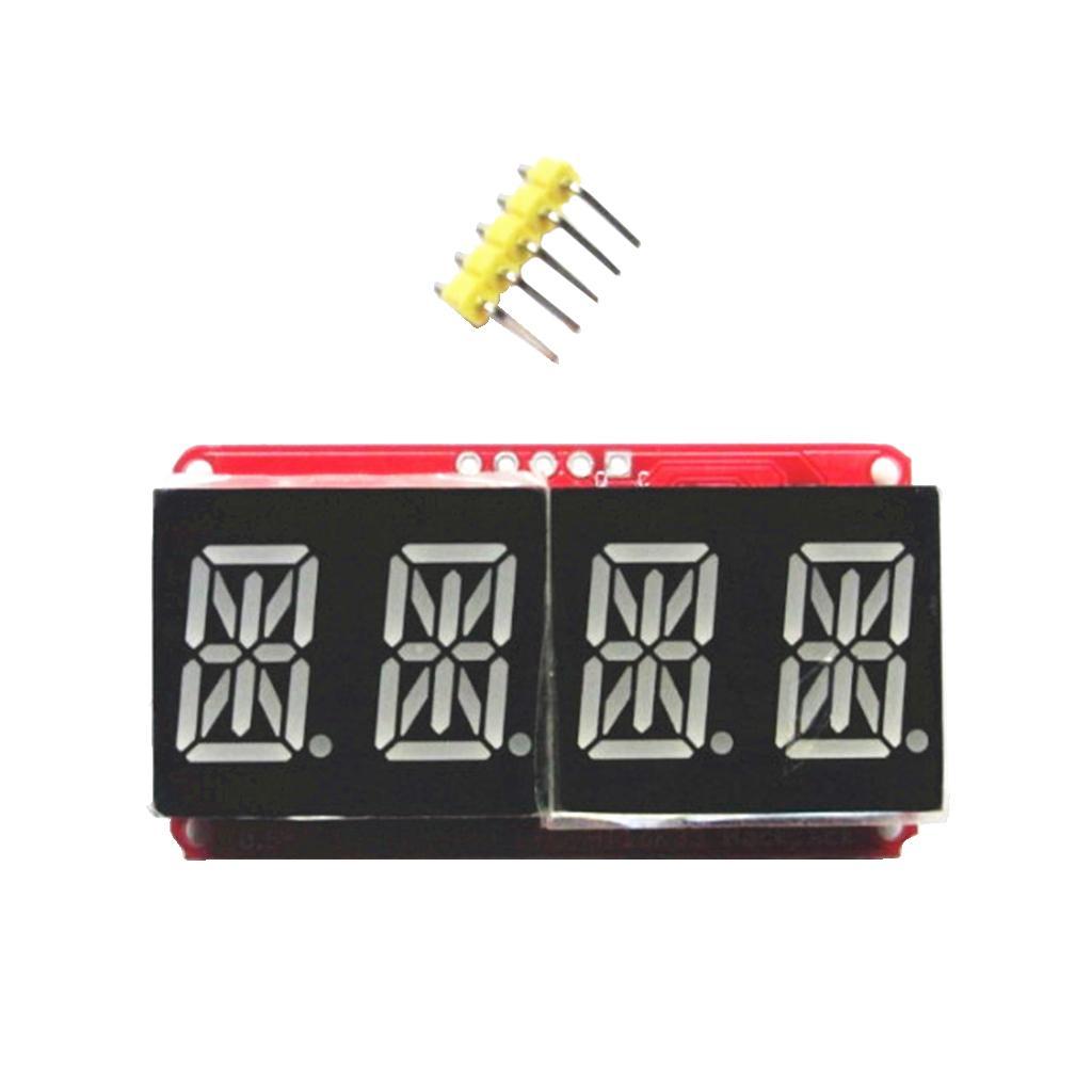 4 Pcs 4 Digit 0.54'' Digital Tube LED Display Module I2C Matrix for