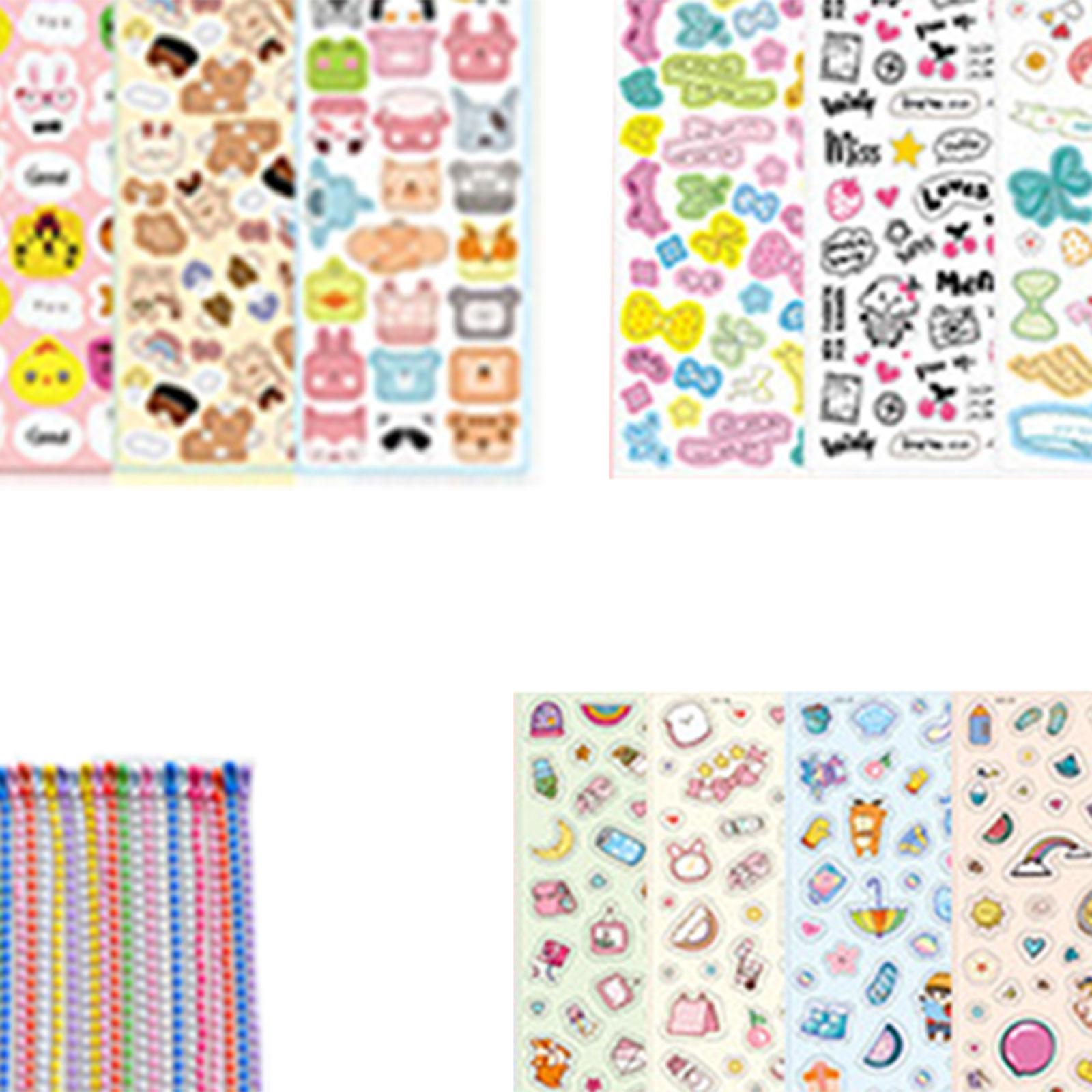 Goo Card Set Label Sticker Decals for Scrapbook Decor Card Making Journal
