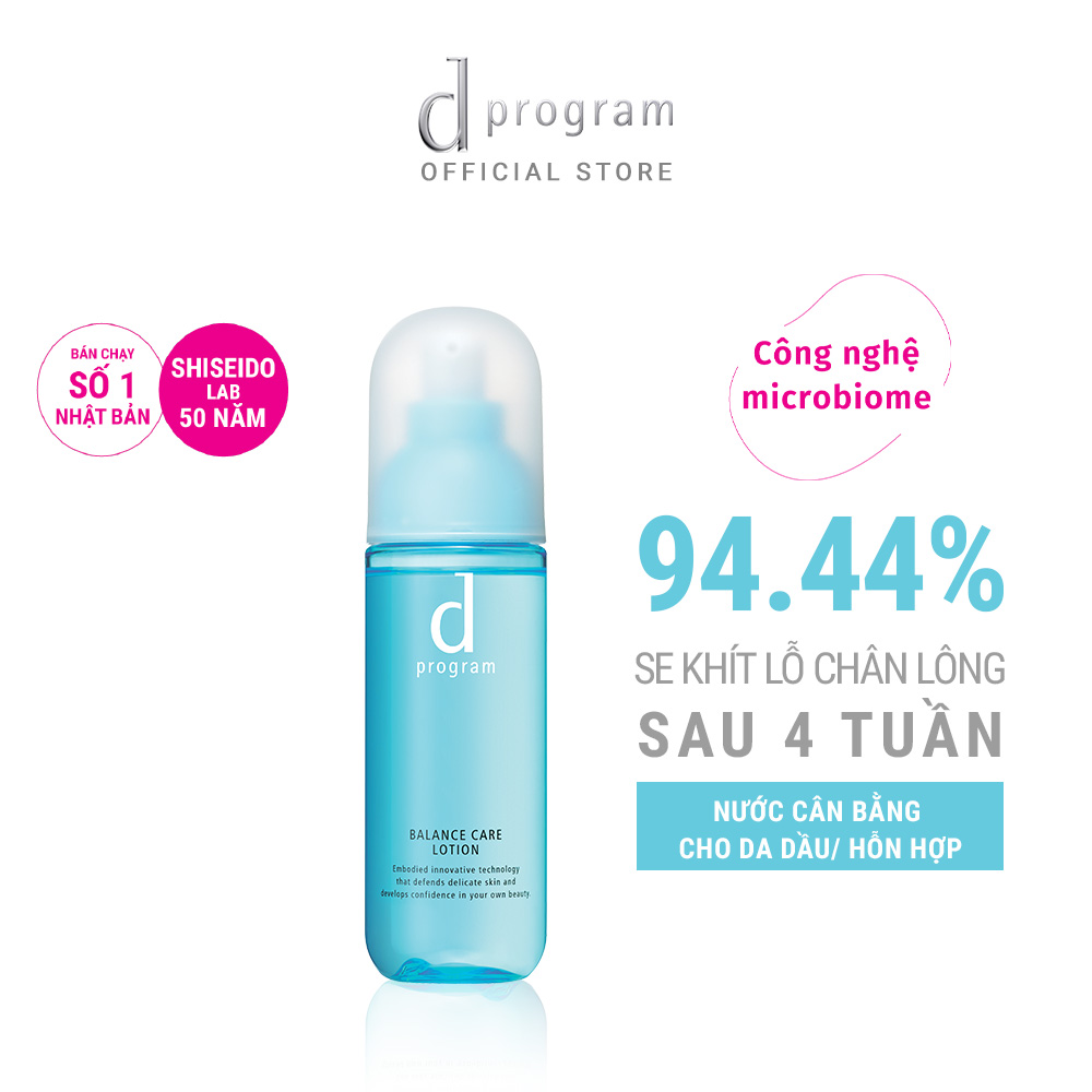 Nước Cân Bằng Cho Da Dầu/Hỗn Hợp Nhạy Cảm d program Balance Care Lotion 125ml