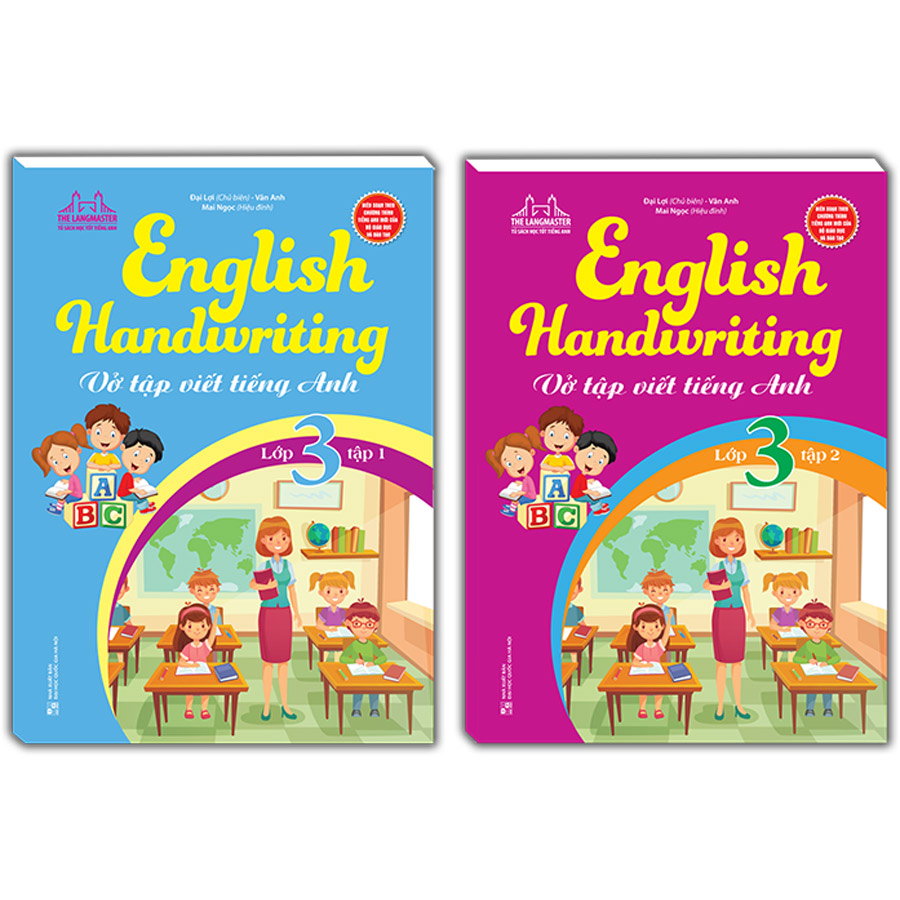 Combo 2 Cuốn: English Handwriting - Vở Tập Viết Tiếng Anh Lớp 3