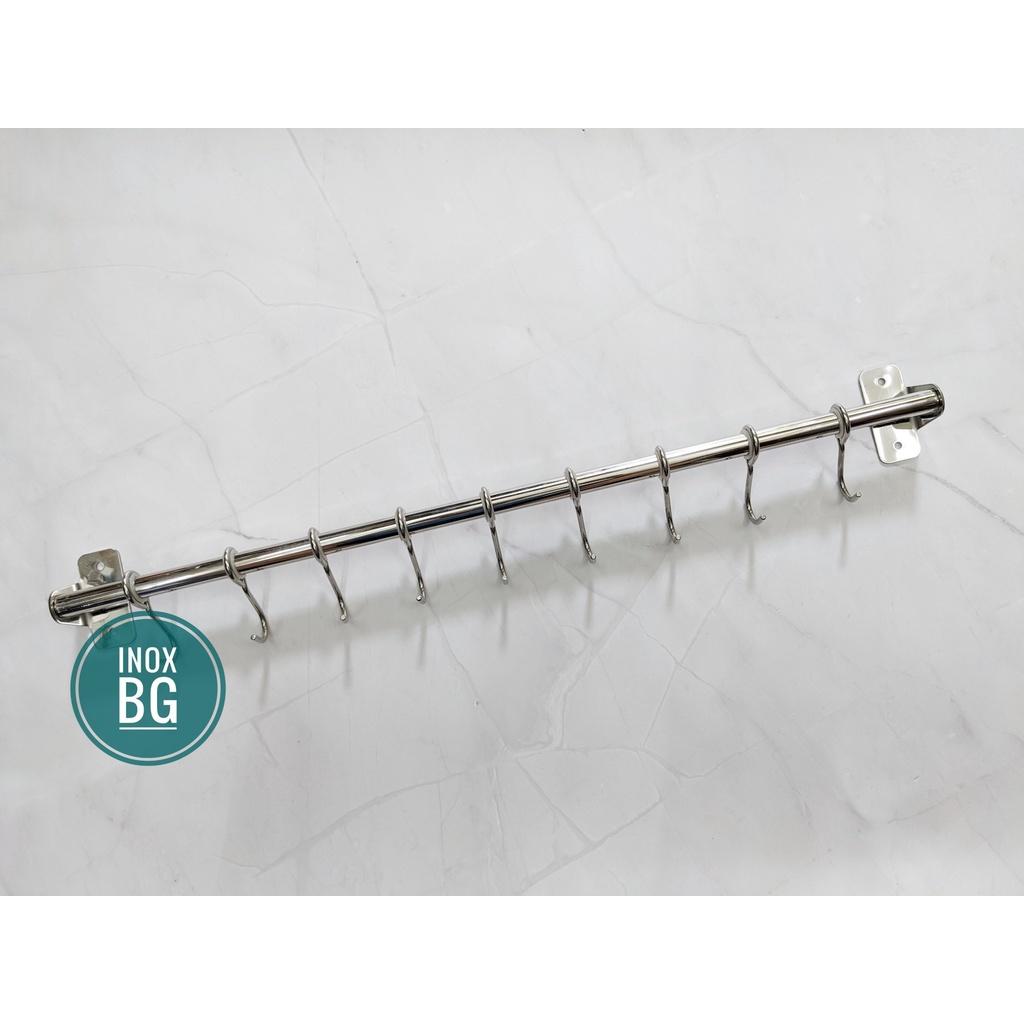 Móc treo xoong nồi 5/7/9 móc dài 40/50/60cm (có vít nở kèm)