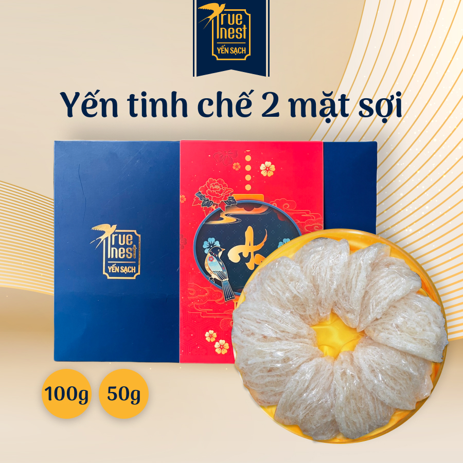 Tổ yến sào tinh chế True Nest - 2 mặt sợi