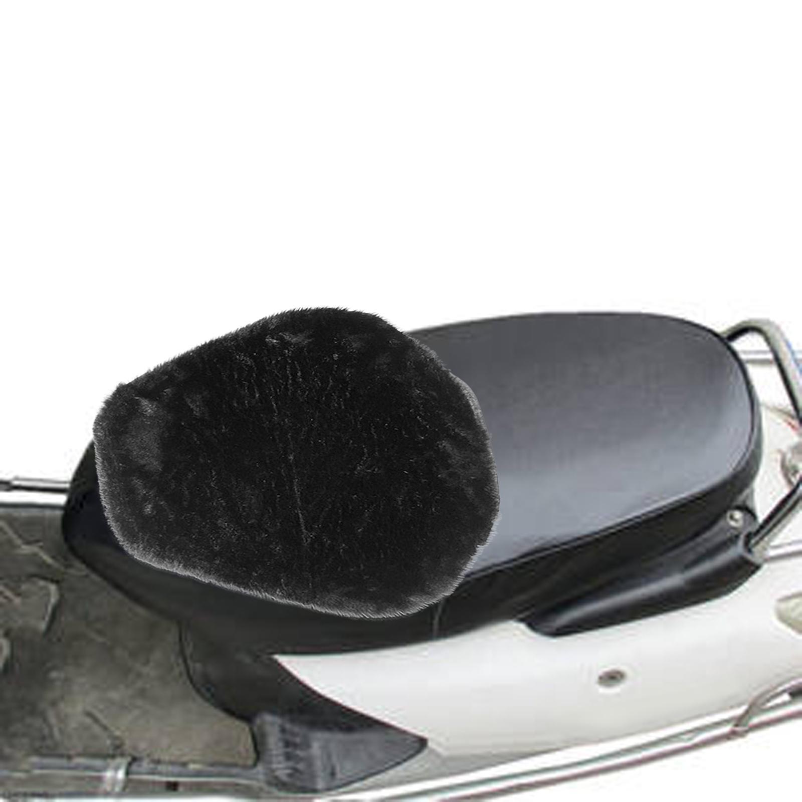Motorcycle Seat Cushion Cover Scratch Easy Installation Decorative fleece