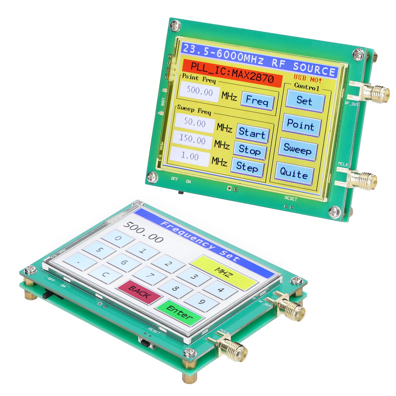 23.5-6000MHz Signal Generator 0.5PPM Low Noise Signal Source Touchable Screen PC Software Control