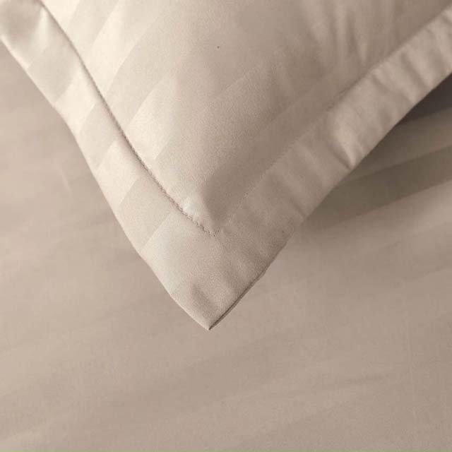 Bộ Ga Gối Cotton Kẻ 3F Lidaco Chuyên Dụng Cho Homestay, Khách Sạn