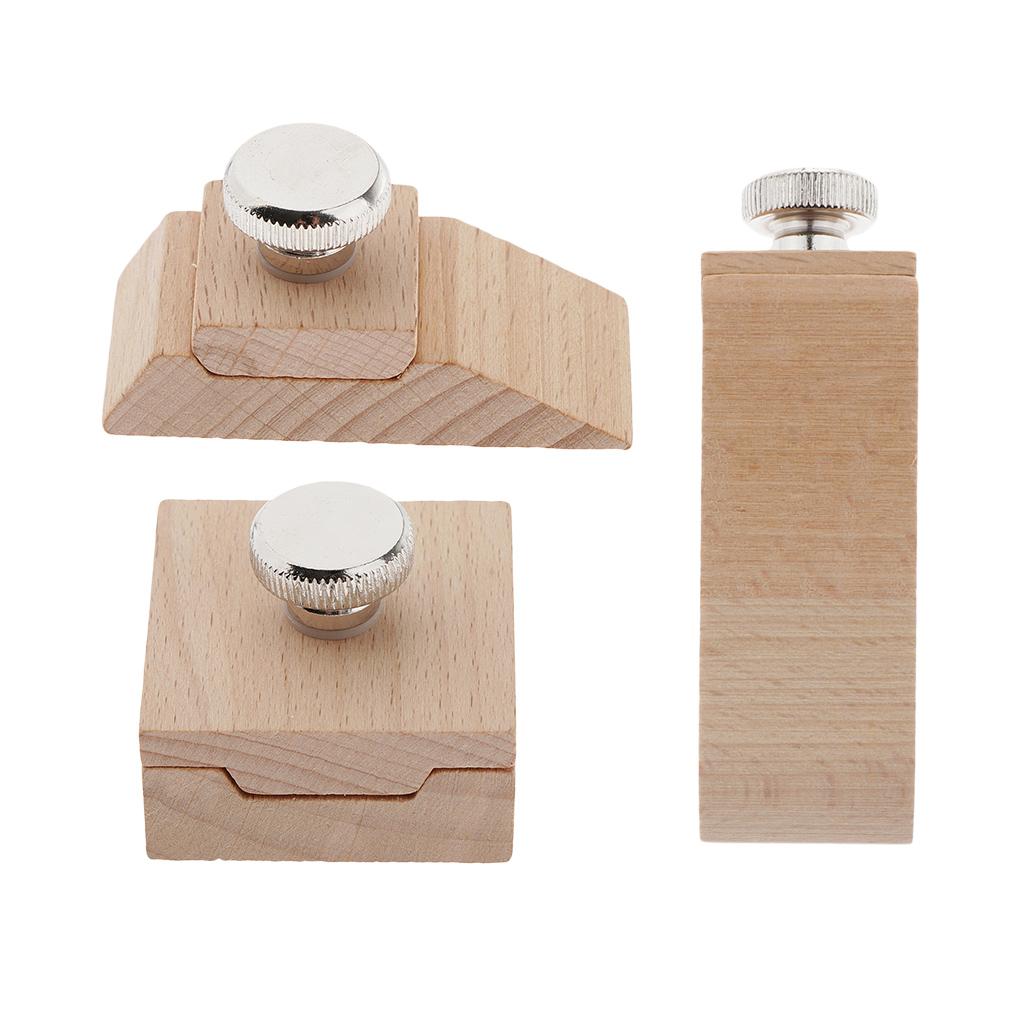 Wooden Sandpaper Block Leather Polishing Tool for Belt Saddle Style 1