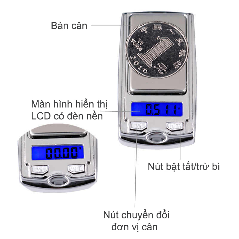 Cân tiểu ly siêu nhỏ hình điều khiển ô tô 200g/0.01