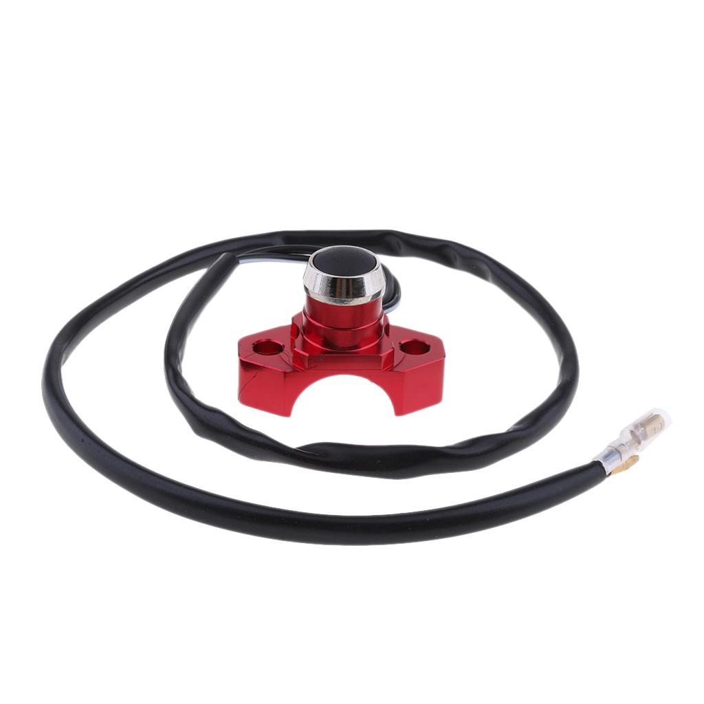Engine Stop Start Kill Switch Button For Motorcycle Quad Dirt Bike Red