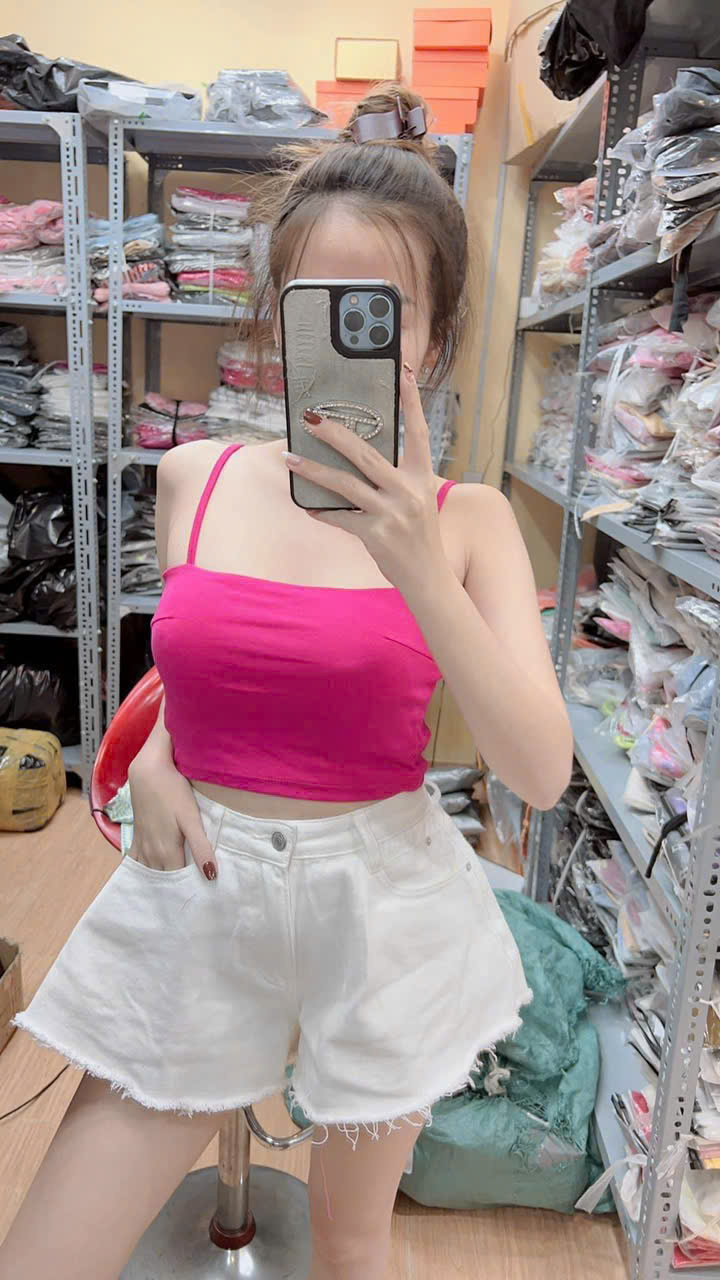 (HÀNG ĐẸP CO GIÃN 4 CHIỀU) ÁO ỐNG 2 DÂY CÓ MÚT NGỰC ÔM DÁNG BODY THUN COTTON BORIP LOẠI 1 FREESIZE &lt;58KG