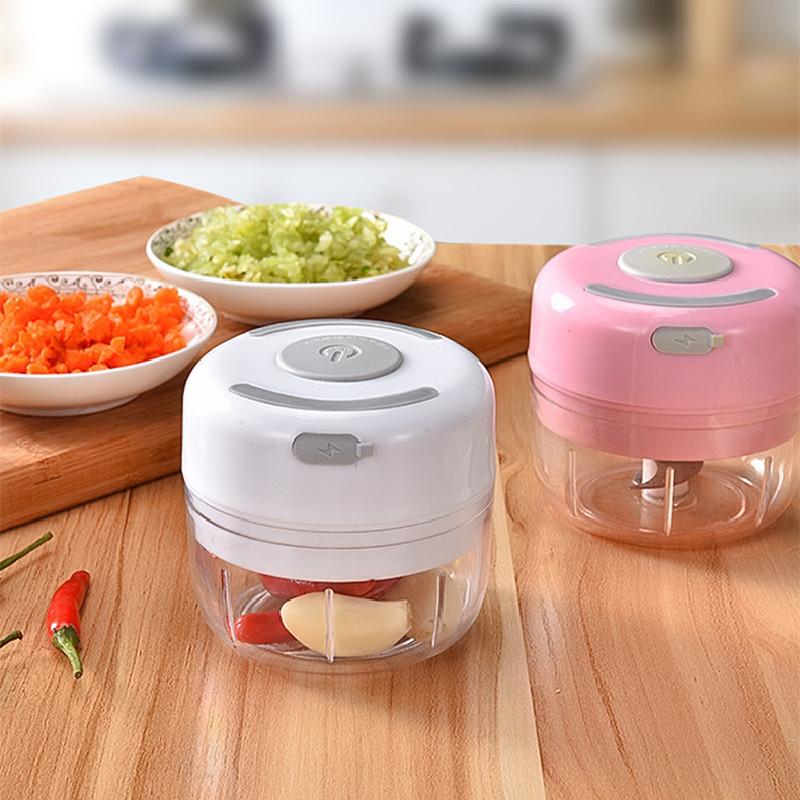 Tỏi Nghiền Máy Mài Điện Xay Thịt Dao Gọt Vỏ Báo Chí Phụ Kiện Nhà Bếp Tiện Ích Bộ Rau Củ Quả Thực Phẩm Máy Thái Xay Bằng Tay