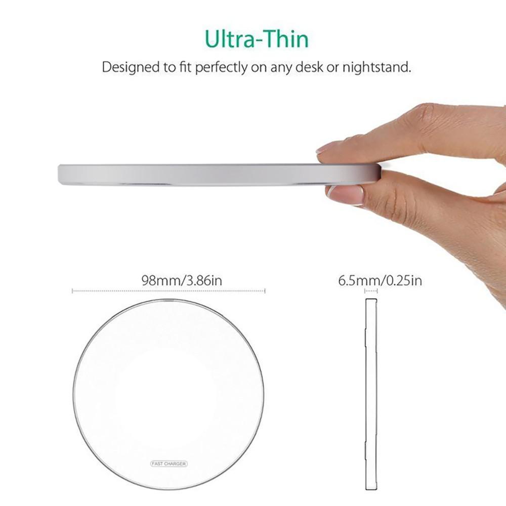 Đế sạc nhanh Qi 30w không dây cho Xiaomi Mi 9 Pro Iphone 12 X Xs Max Xr 8 Plus