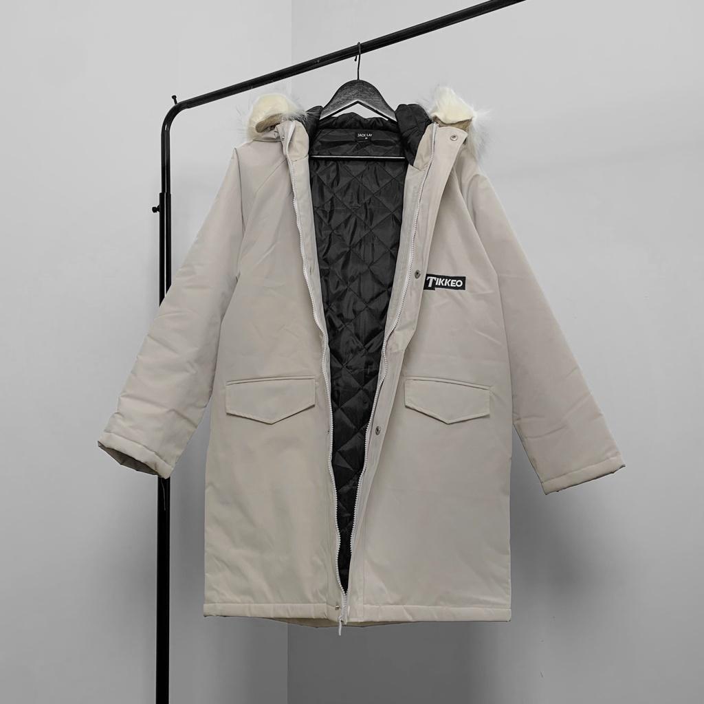 Áo khoác Parka Tikkeo, Jack Lane, Áo khoác trần bông unisex