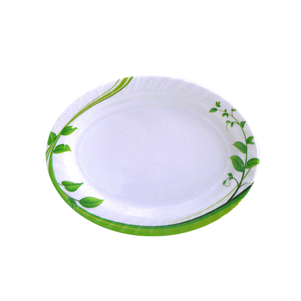 Bộ 3 Dĩa (Đĩa) Xoài 12 xoắn An Toàn Sức Khỏe Nhựa Xanh Melamine A2012