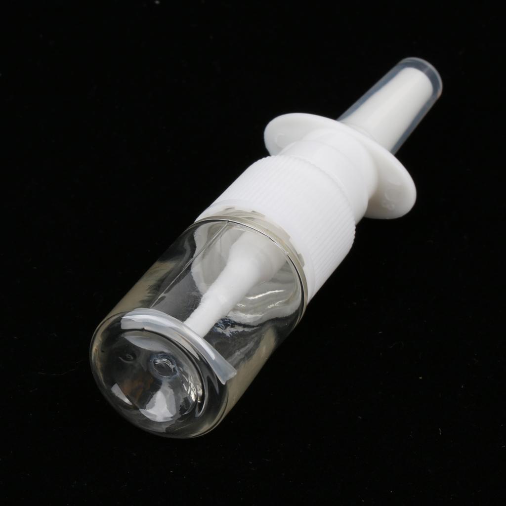 40 Pieces 5ml Plastic Nasal Spray Bottles Fine Mist Sprayer Pump Clear