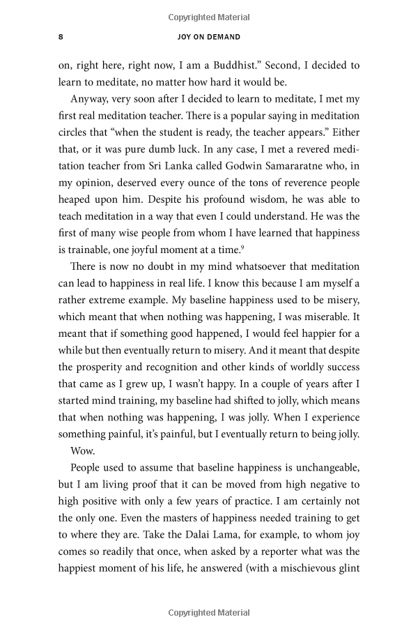 Joy on Demand: The Art of Discovering the Happiness Within