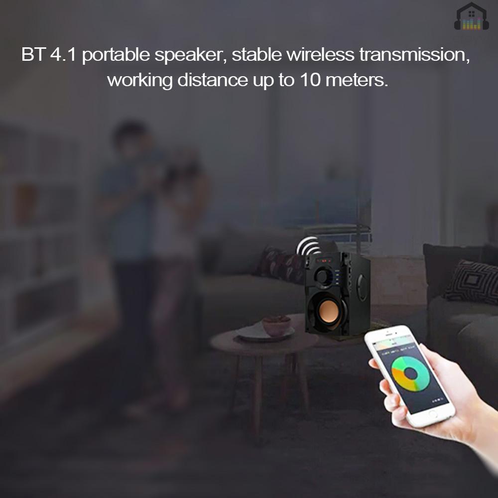 Loa bluetooth không dây âm thanh siêu trầm hỗ trợ thẻ nhớ TF có màn hình LCD