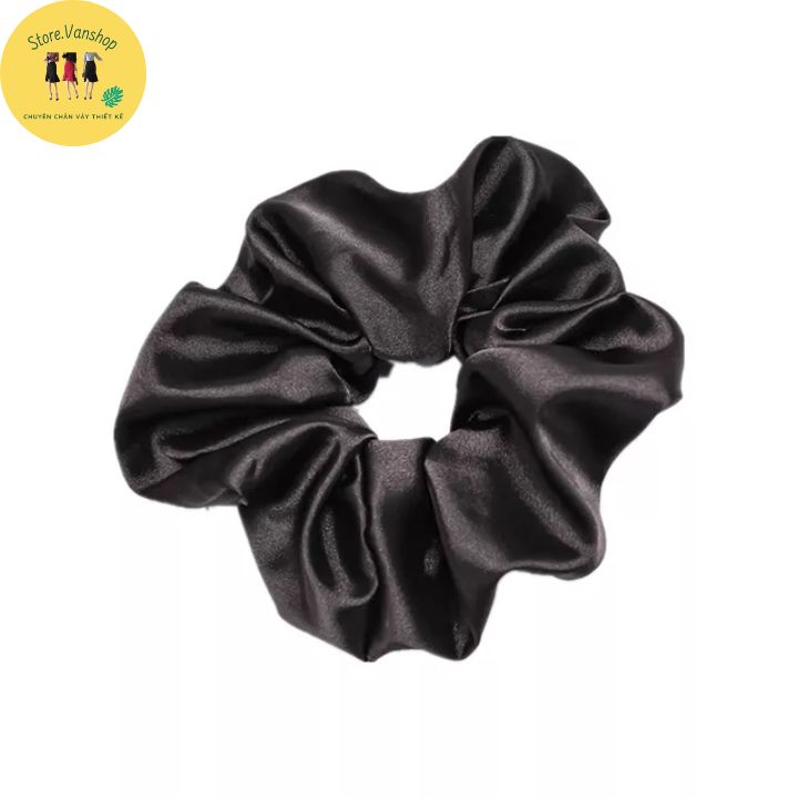 Cột tóc vải scrunchies dây buộc tóc vải trơn bóng loại đẹp hot trend - Phụ kiện thời trang nữ CT0006