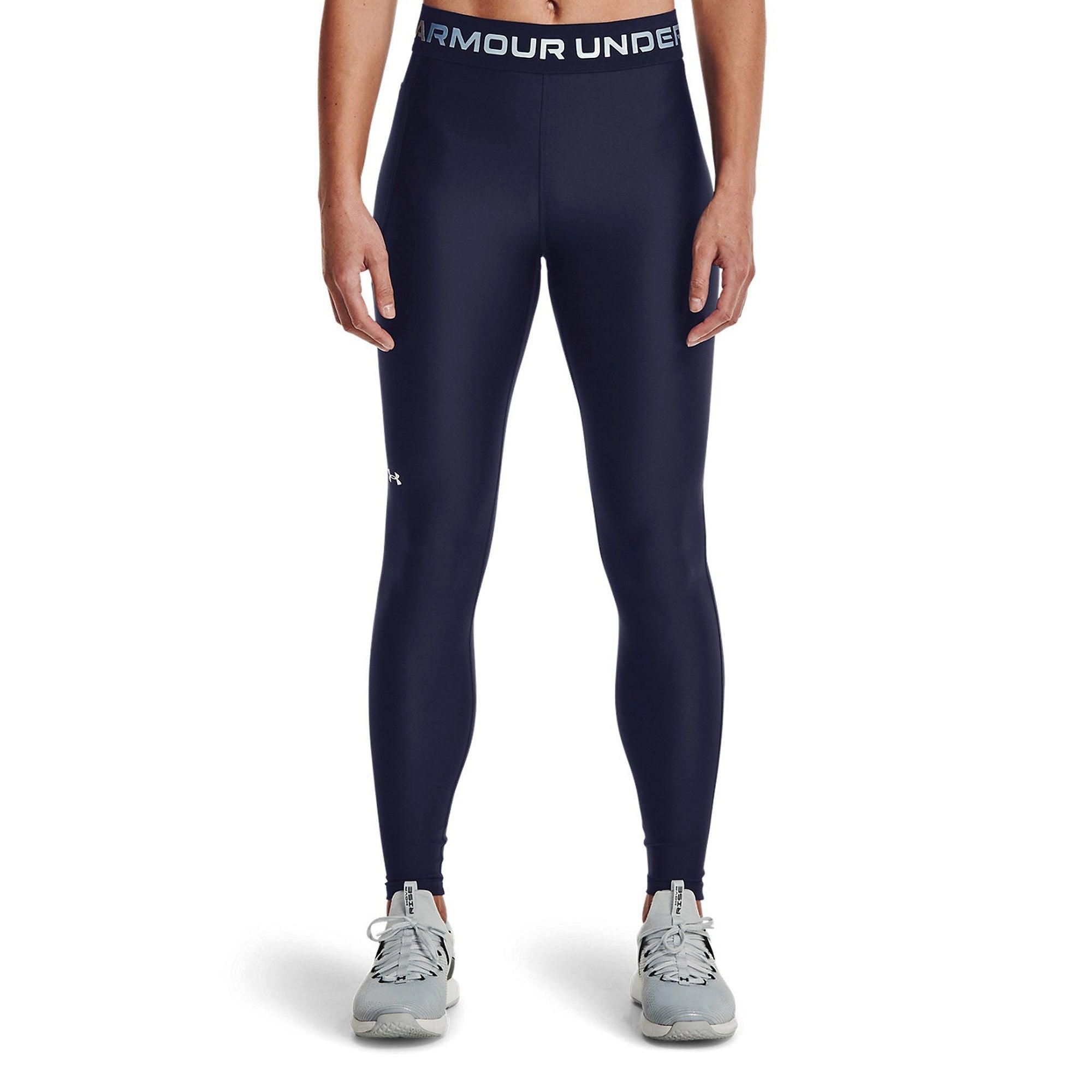 Quần legging thể thao nữ Under Armour HeatGear Armour Wordmark Waistband Full-Length - 1365353