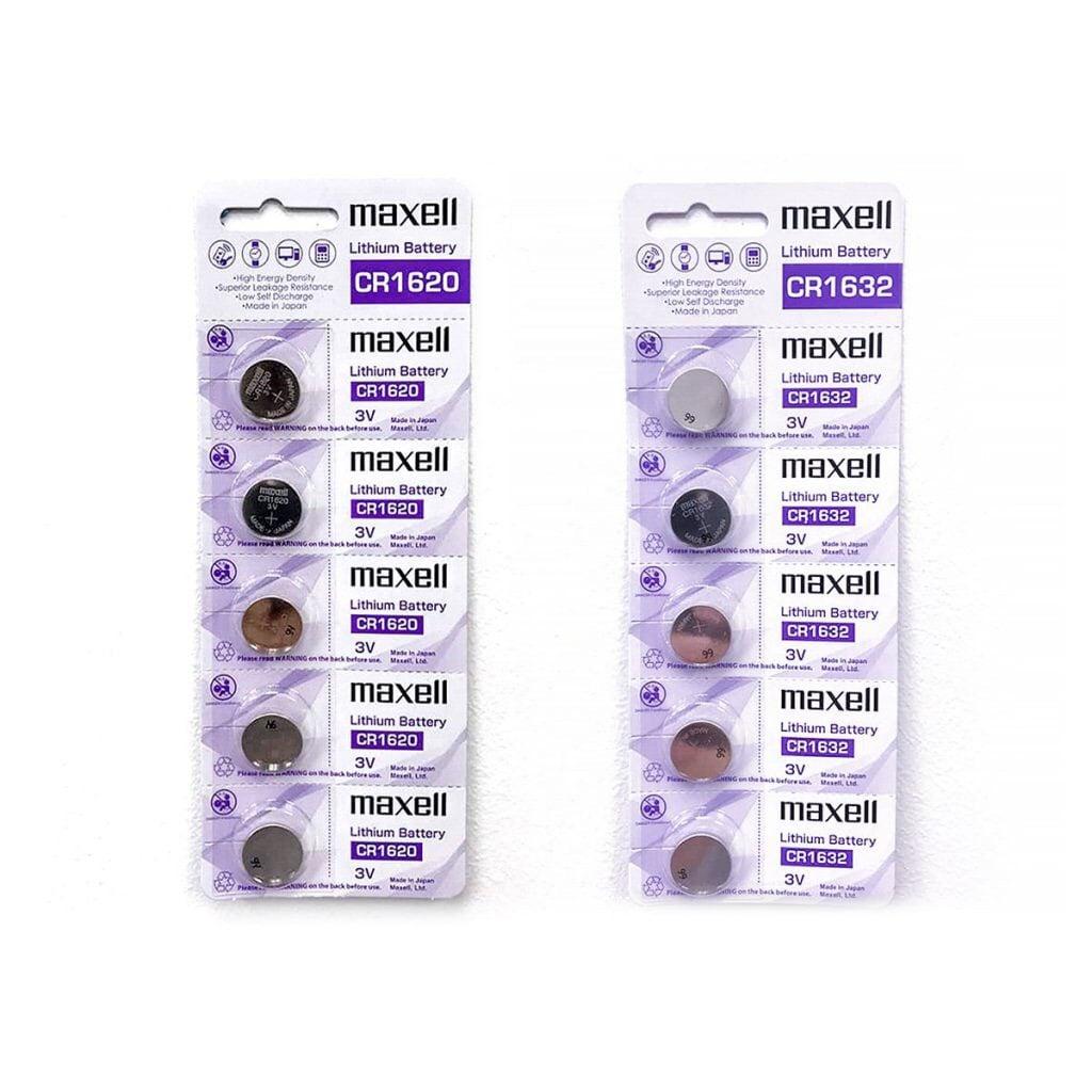 Vỉ Pin Maxell CR2032 / CR2025 / CR2016 / CR1632 / CR1620 / CR1616 / CR1220 Maxell Lithium 3V- Made In Japan (Giá 1 viên)