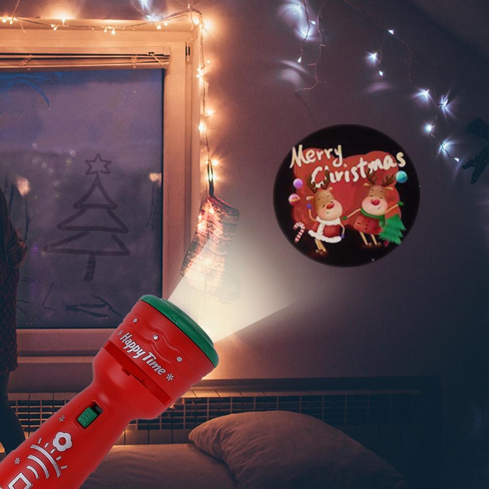 Đồ Chơi Đèn Pin Chiếu 24 Họa Tiết Ông Già Noel Dùng Làm Quà Tặng Giáng Sinh / Sinh Nhật Cho Bé