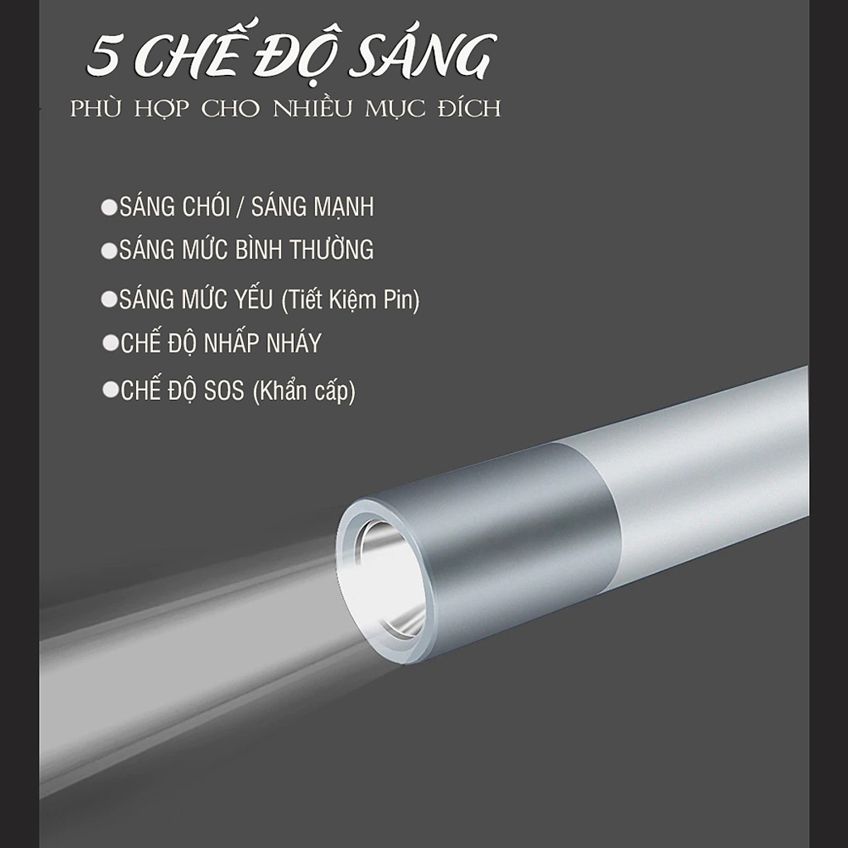 Đèn Pin Mini Siêu Sáng Kiêm Sạc Dự Phòng Khi Khẩn Cấp SCR03 - Chính Hãng dododios