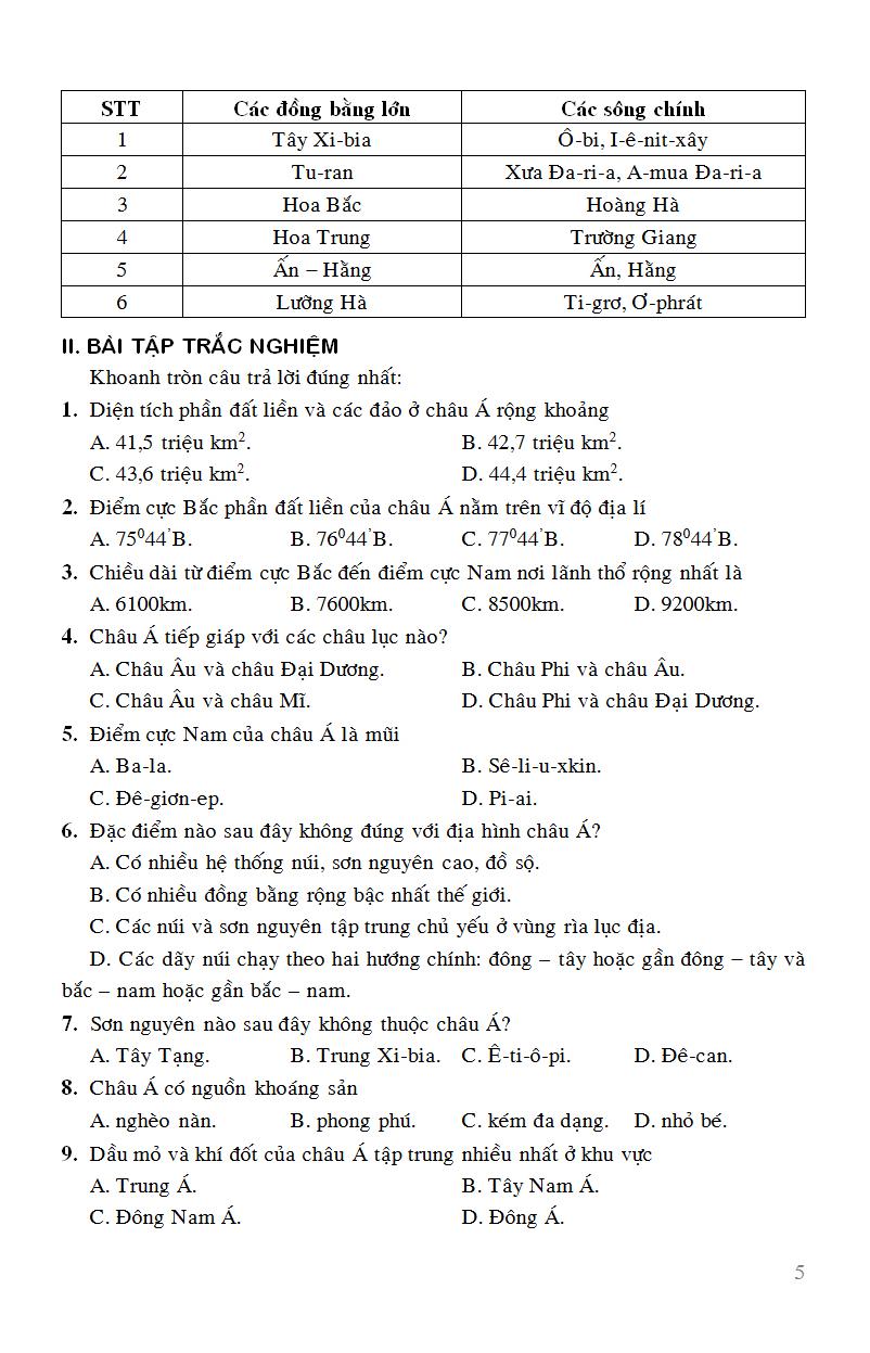 Giải Bài Tập Địa Lí 8