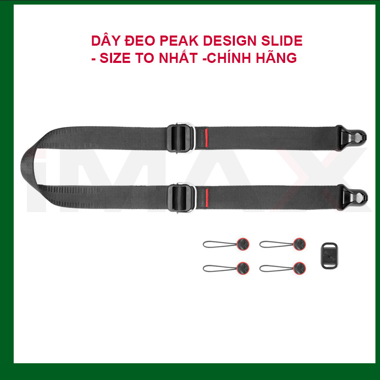 DÂY ĐEO MÁY ẢNH PEAK DESIGN SLIDE LITE (MÀU ĐEN) - HÀNG CHÍNH HÃNG