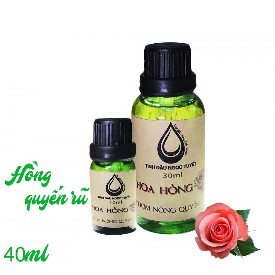 Combo 2 chai tinh dầu hoa hồng nồng nàn quyến rủ Ngọc Tuyết 30mlx2