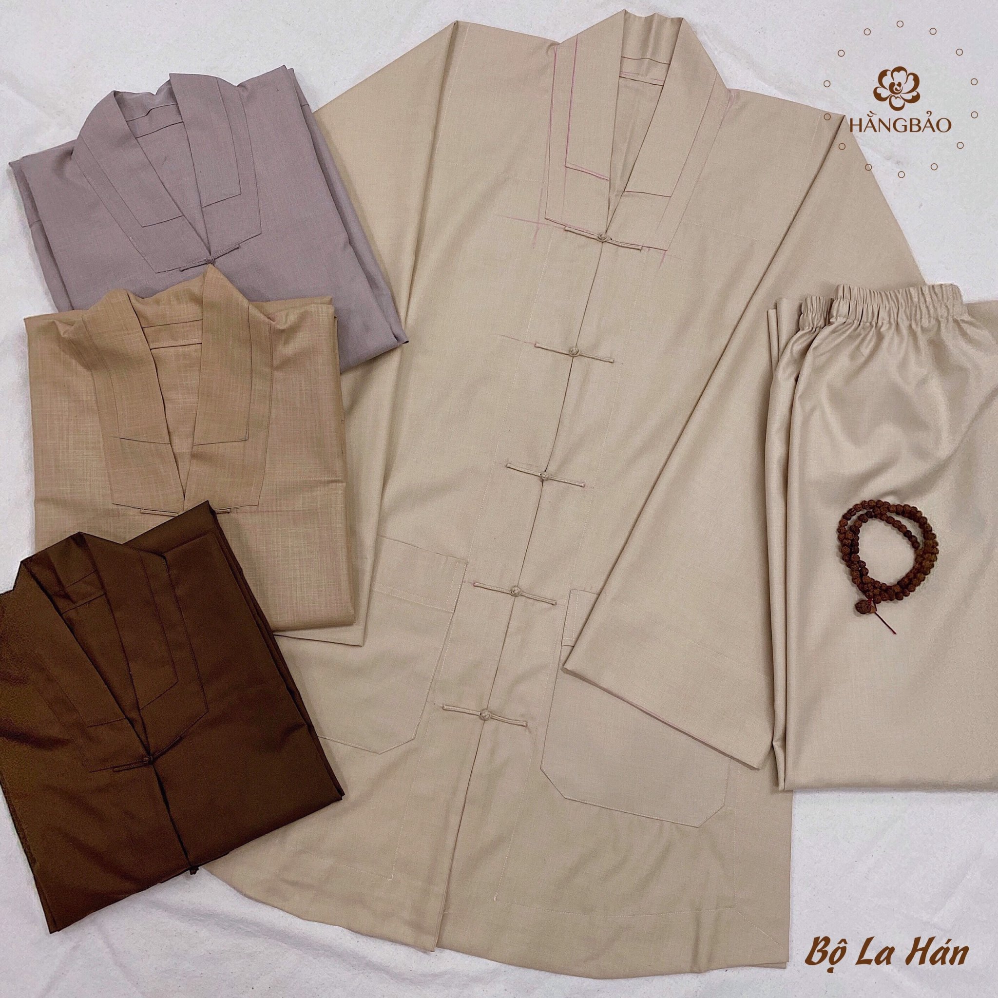 BỘ ĐỒ ĐI CHÙA - PHÁP PHỤC - BỘ ĐỒ LA HÁN - LÀM TỪ LINEN ẤN ĐỘ CAO CẤP -BỘ TRANG PHỤC GIẢN DỊ ĐI CHÙA-HOA HẰNG BẢO (DÀNH CHO CẢ NAM VÀ NỮ )