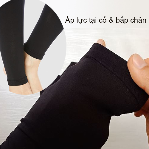 Quần tất không bàn chân kiểu legging chống gió giữ nhiệt tăng mức tiêu hao calo định hình chân thon của SABRINA Nhật Bản