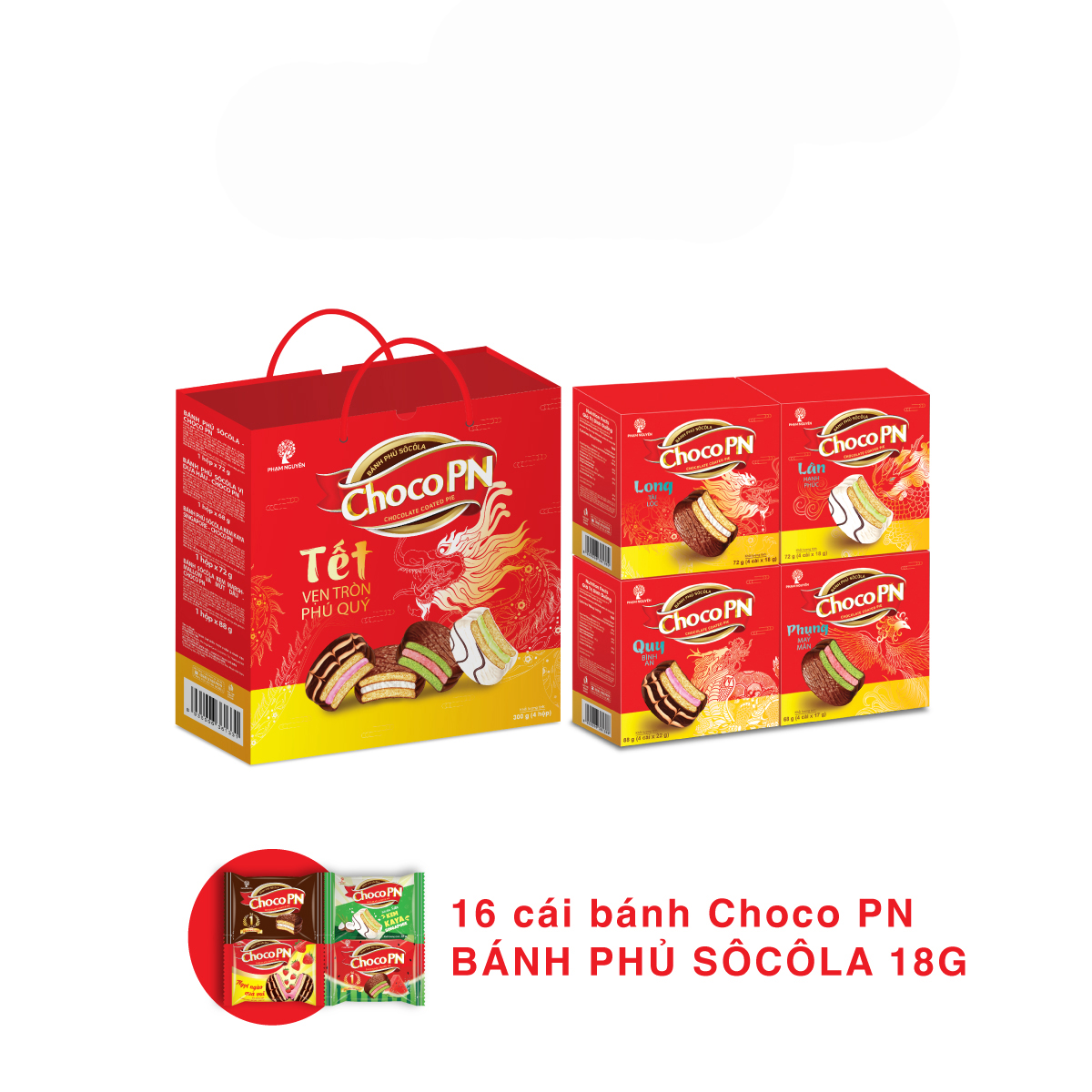 Bánh phủ sôcôla Vẹn Tròn Phú Quý - Choco PN 300