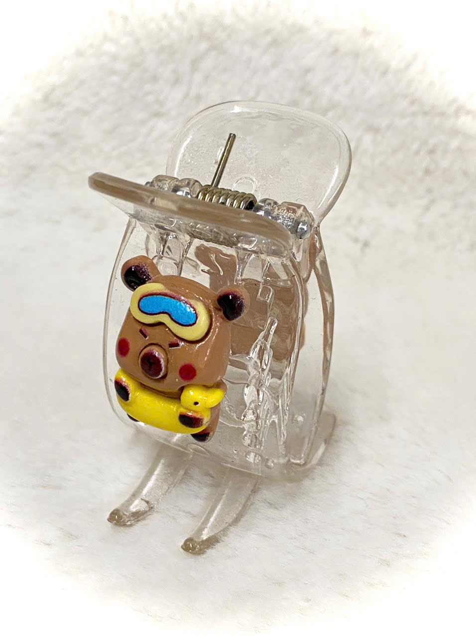 Kẹp Tóc Càng Cua 5 Răng Trong Suốt Chất Lượng Cao Capybara