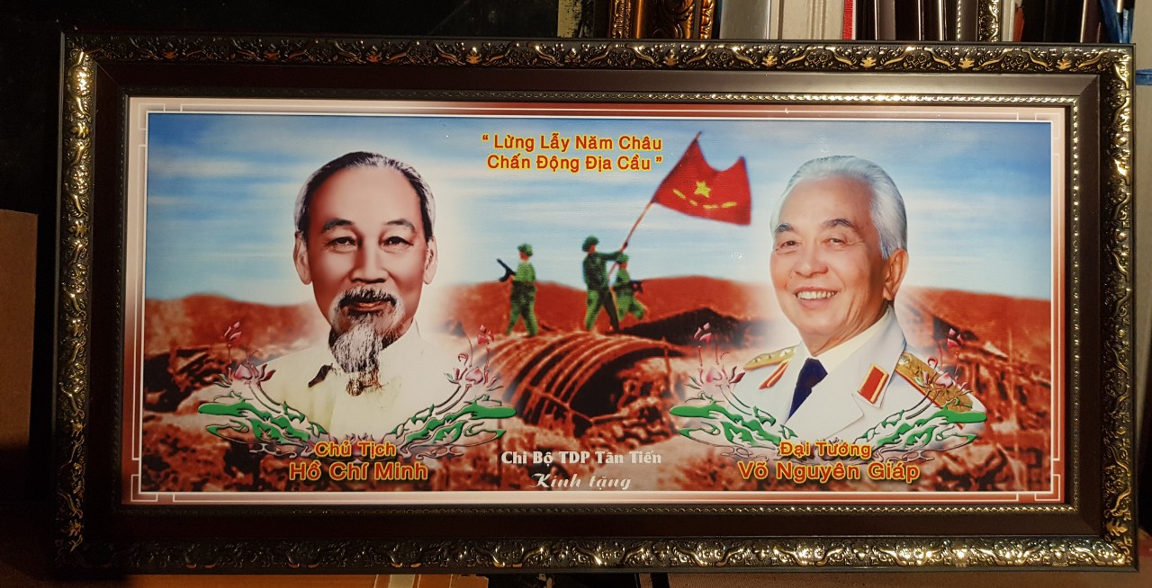 Tranh in dầu - Chiến thắng Điện Biên Phủ