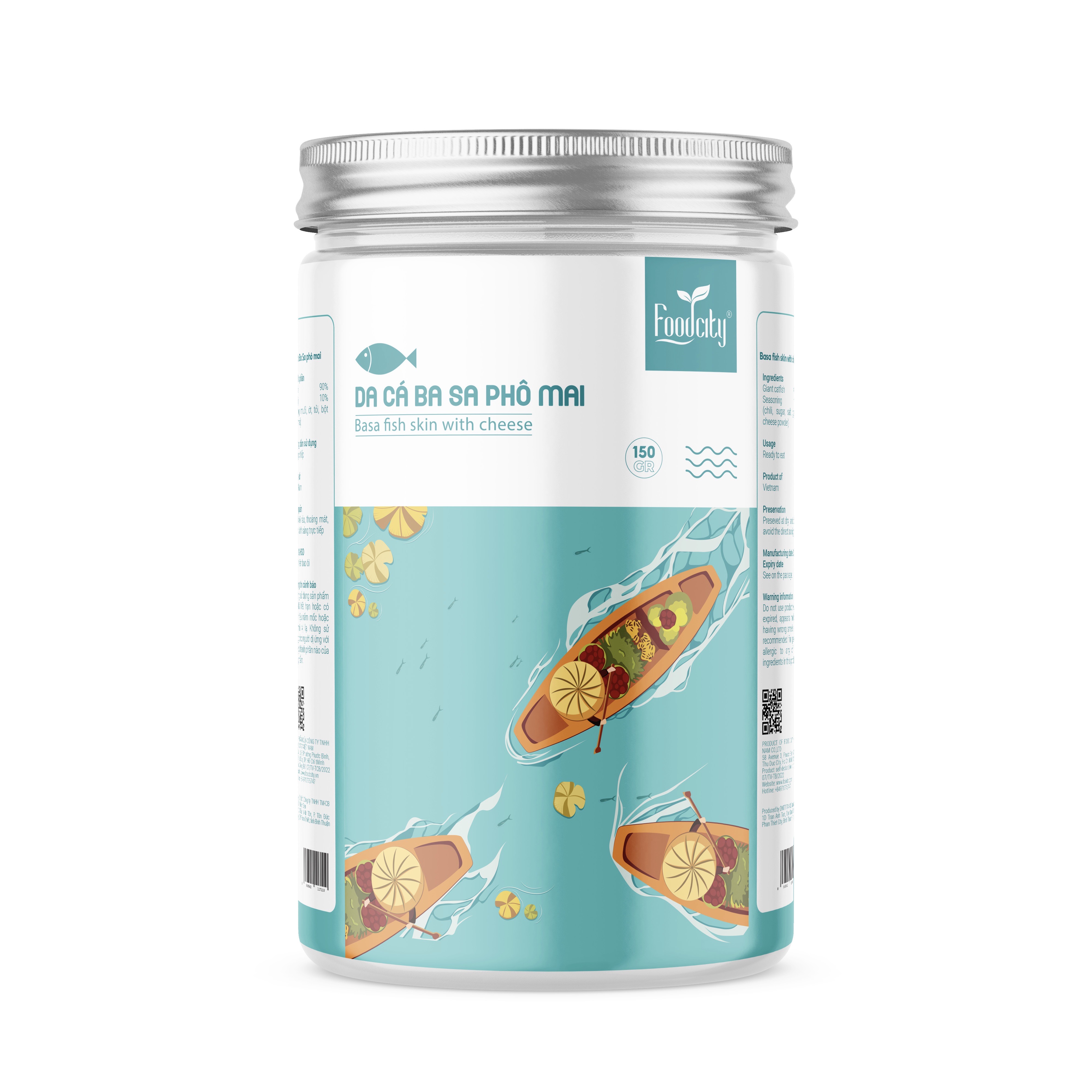 Da cá basa sấy giòn vị phô mai FOOD CITY