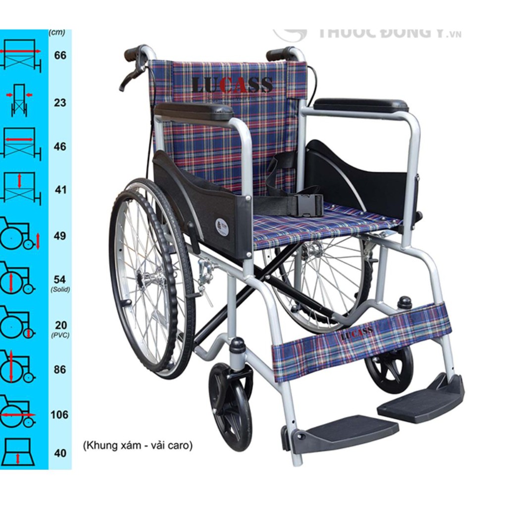 Xe lăn có phanh Lucass X75J