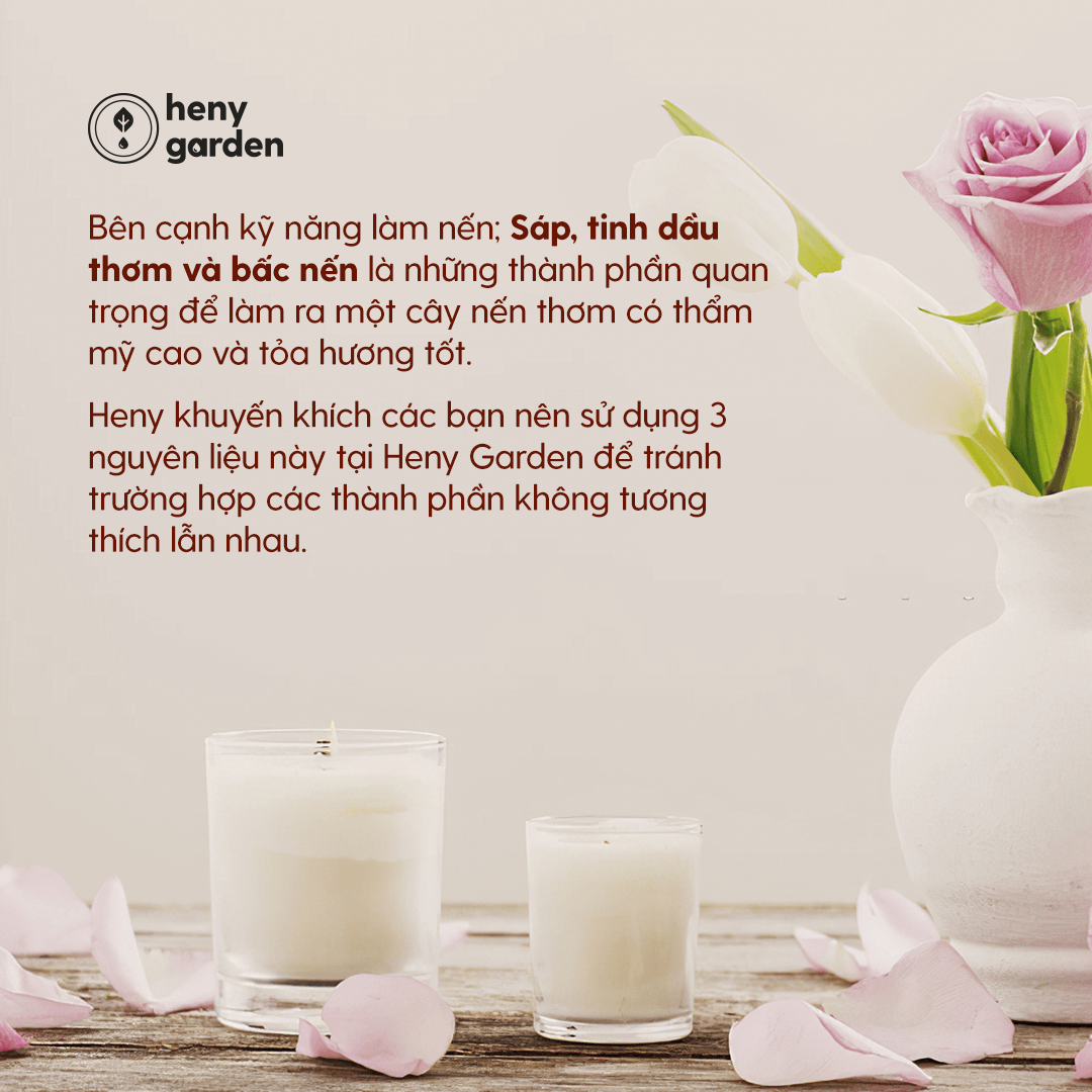 Sáp Paraffin Làm Nến PA-62 Heny Garden – Nguyên Liệu Làm Nến Thơm Handmade, Tặng Mẫu Thử Tinh Dầu Với Mỗi Đơn Hàng