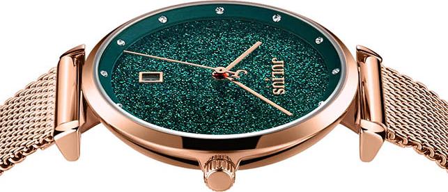 Đồng Hồ Nữ Julius Star Hàn Quốc JS-003C Dây Thép - Màu Đồng