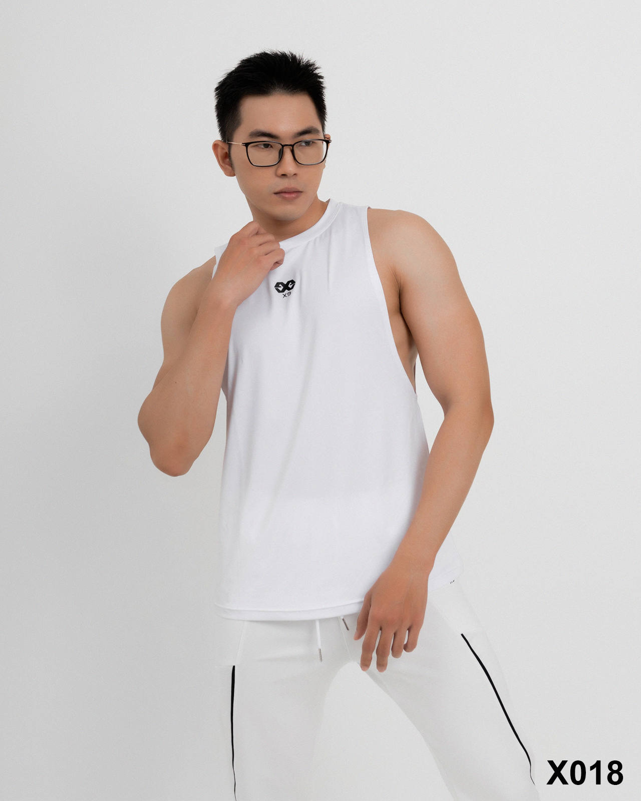 Áo Thun Tanktop Nam Rộng Nách Thể Thao Tập Gym Chạy Bộ Bóng Rổ - X9 Sportswear - X018