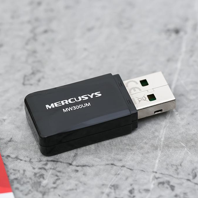 USB Wifi 300 Mbps Mercusys MW300UM Đen - Hàng chính hãng
