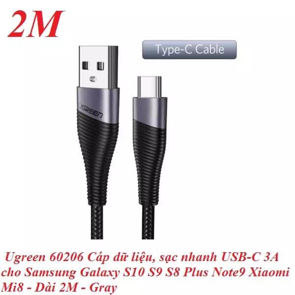 Ugreen UG60206ED022TK 2M Dây USB Type C truyền dữ liệu và sạc - HÀNG CHÍNH HÃNG