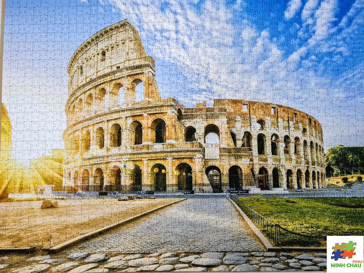 Santorini, Greece - Bộ Tranh Ghép Hình Minh Châu 1500 Mảnh Kích Thước 60x80cm