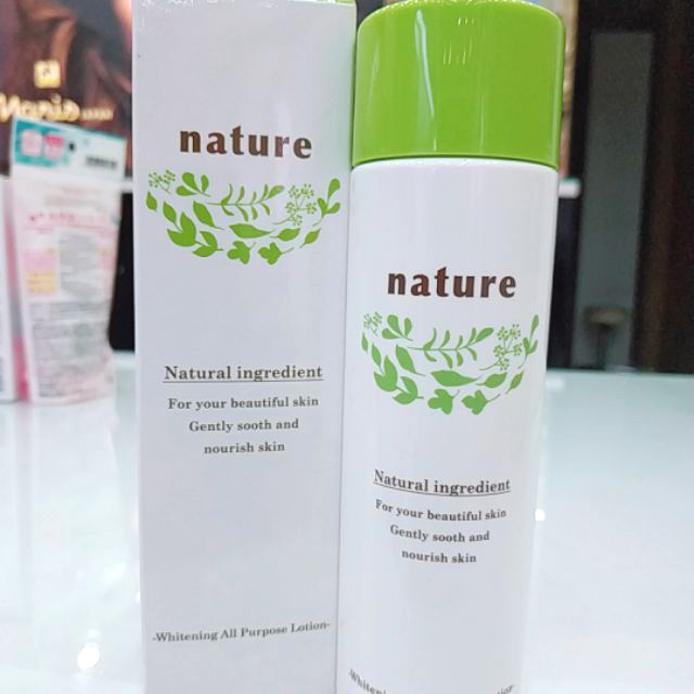 Nước hoa hồng Naris Nature Whitening All Purpose Lotion Nhật Bản 160ml + Móc khóa