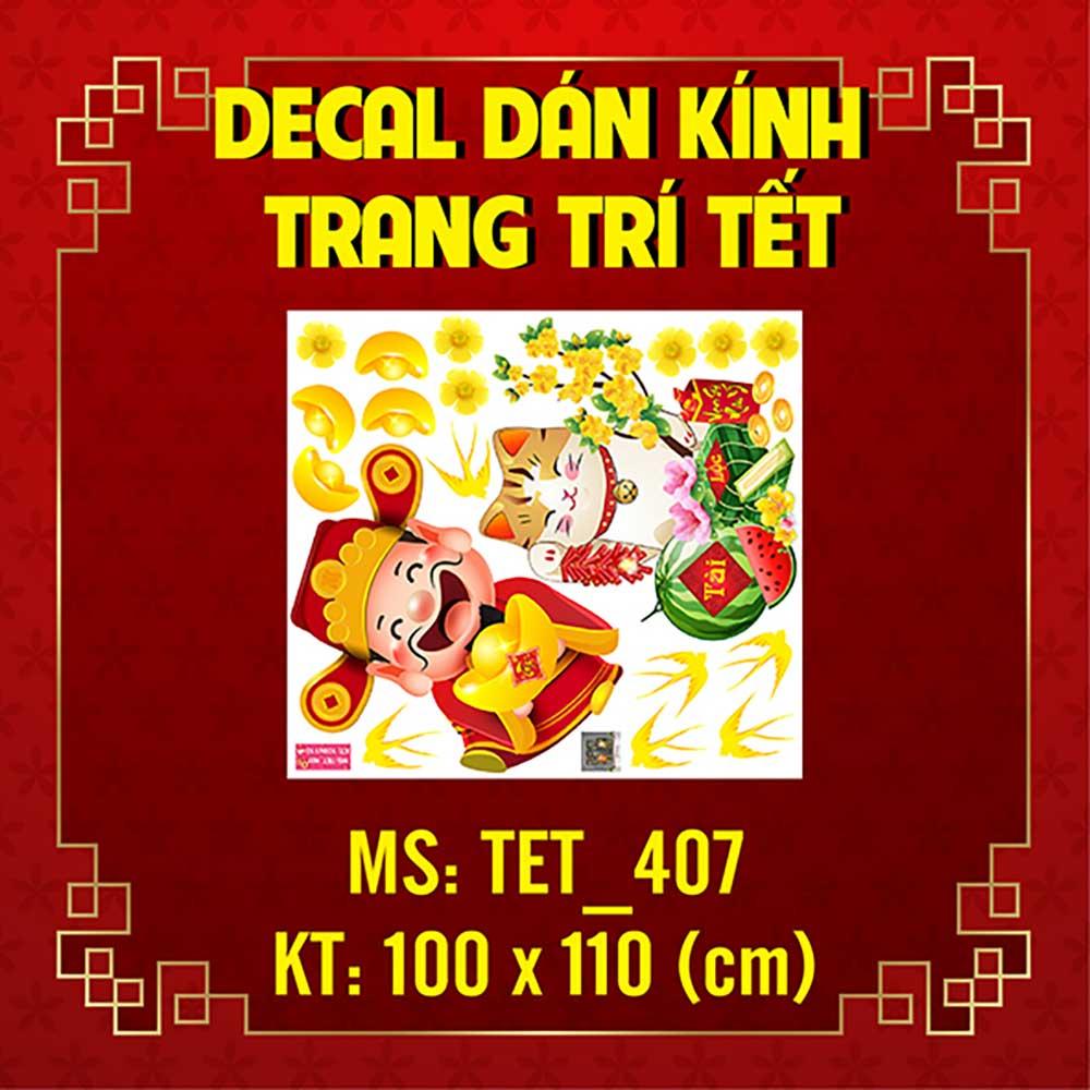 DECAL TRANG TRÍ TẾT 2023 COMBO SỐ 2