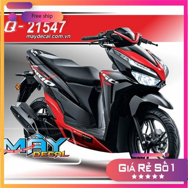 Tem rời dành cho xe vario đỏ đen mẫu mới