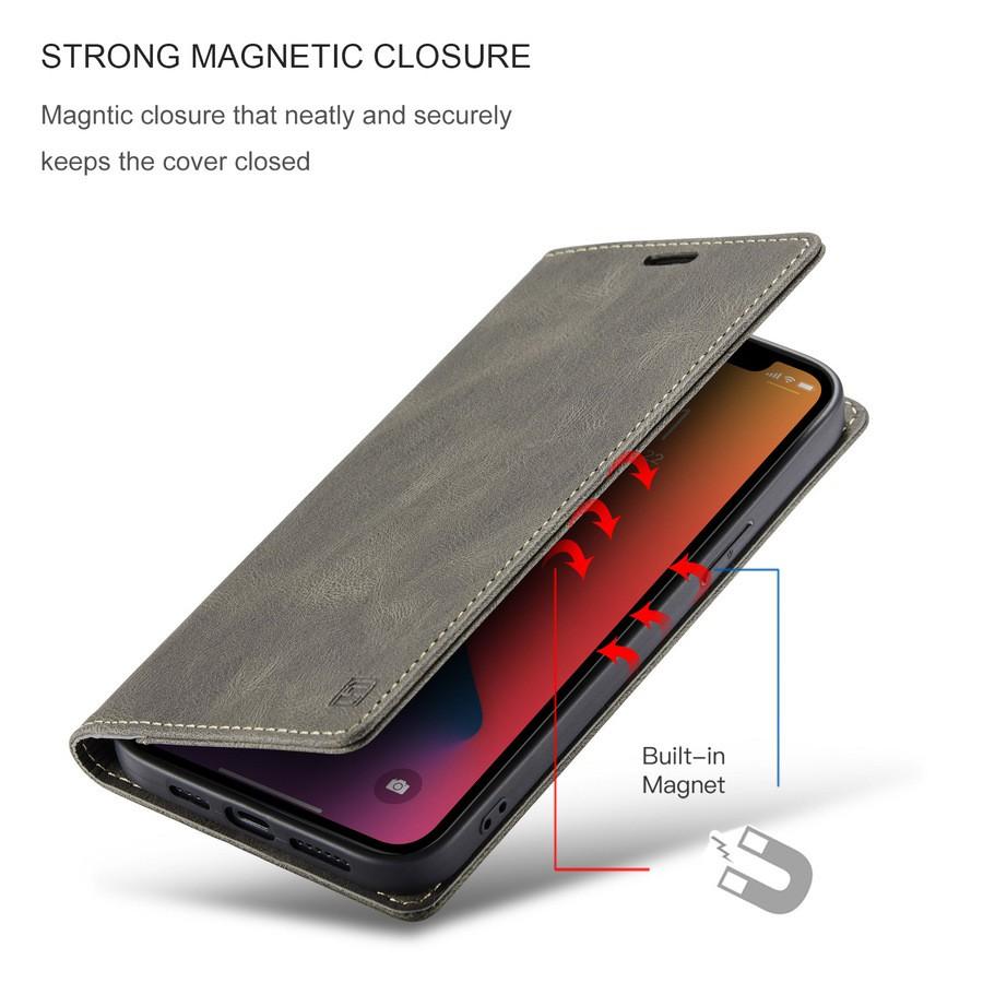 Bao Da Caseme cho điện thoại 12 mini nhiều màu