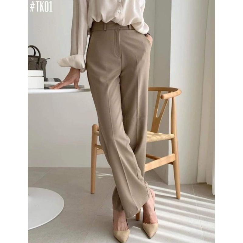 Chen.room Quần tây ống suông thanh lịch Jeny pants, quần công sở nữ trẻ trung